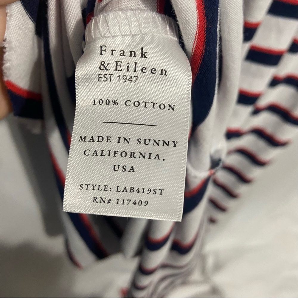 Frank & Eileen Harper Perfect Tee Red White and Blue Striped Maxi Dress size XL - Picture 5 of 5